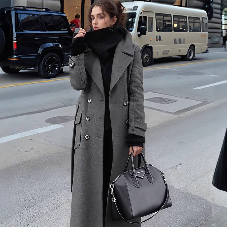 Trench Coat Formal - Autumn and Winter Temperament Commuter Suit
