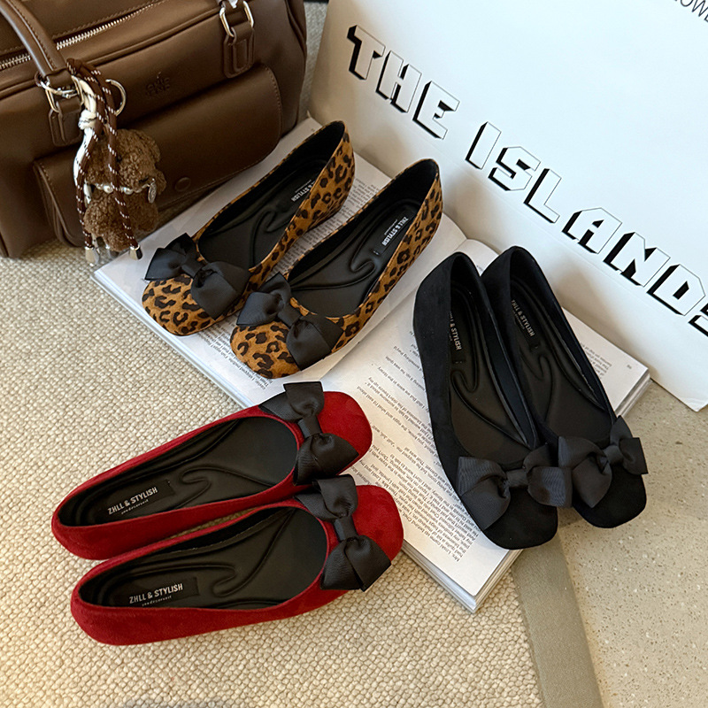 Formal Women Daily Wear Shoes - Multi-Color Suede Ballet Flats For WomenComfortabl