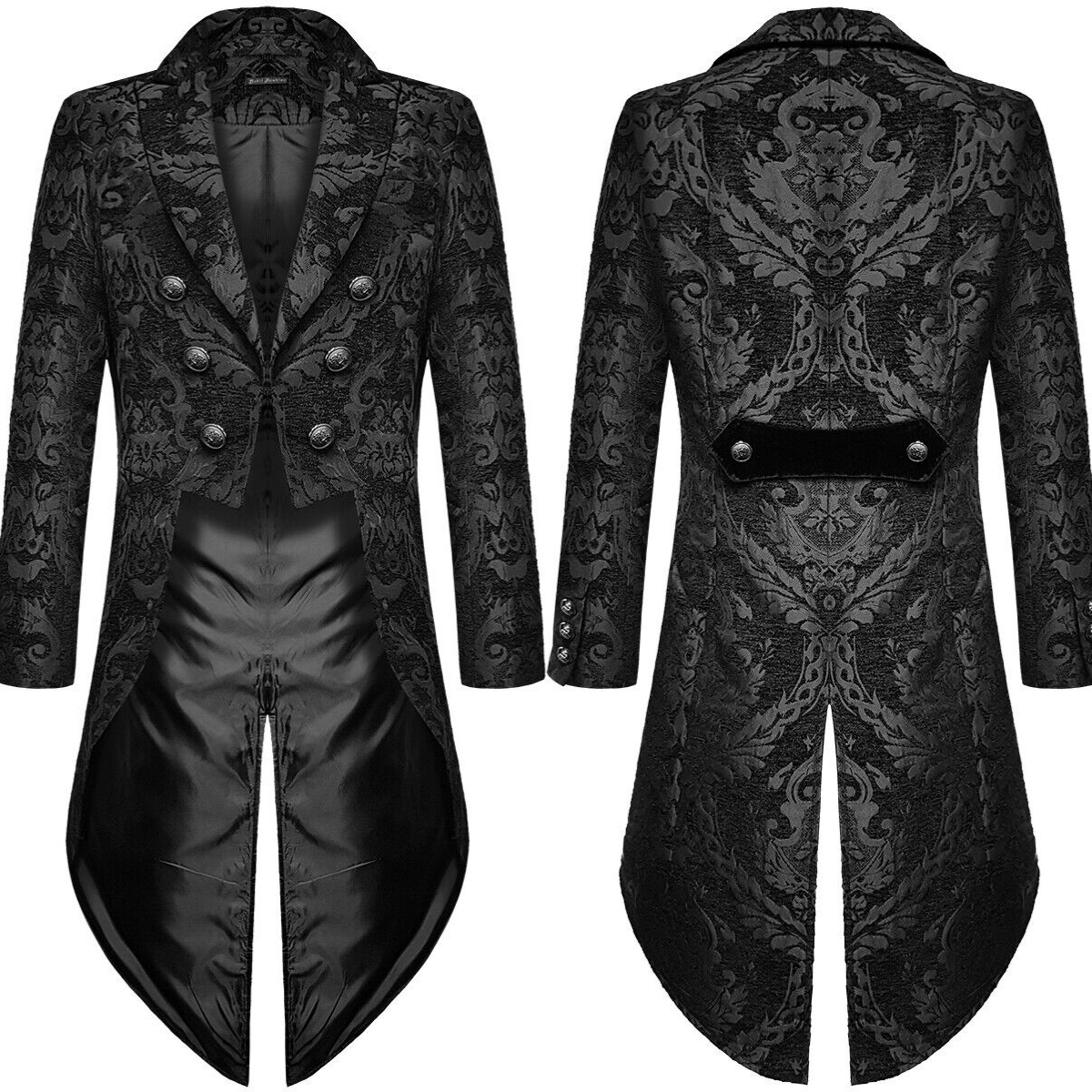 Trench Coat Formal - Men's Gothic Tailcoat Steampunk Wedding Jacket