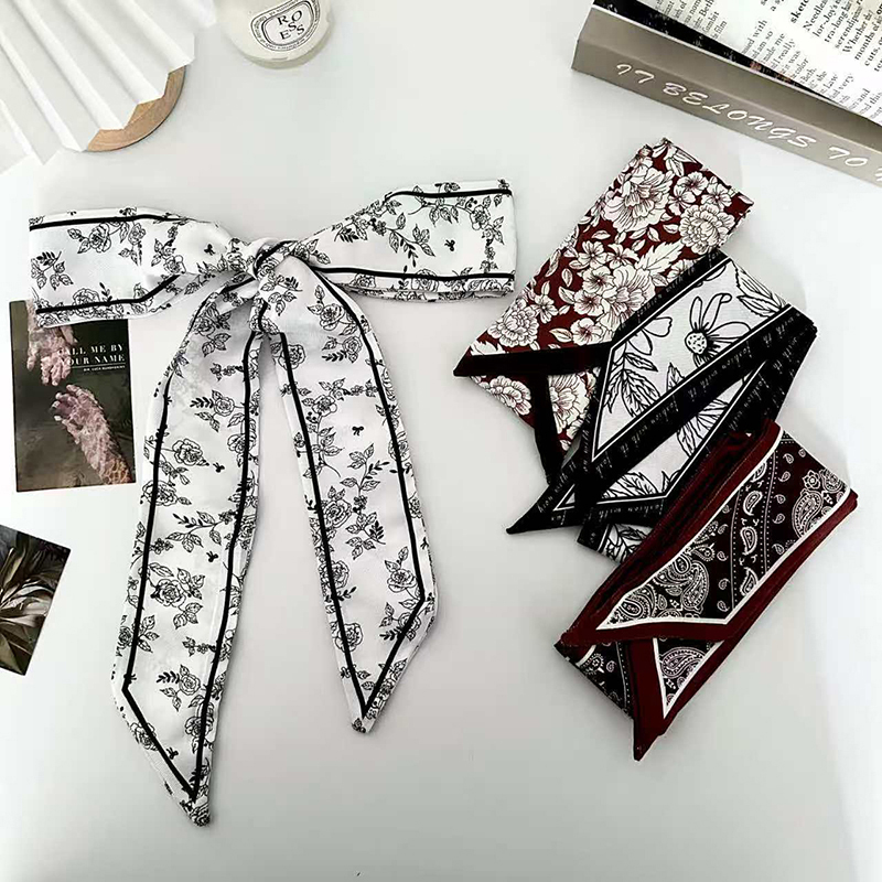 Scarf Silk Neck - Luxury Fashion Woman Skinny Silk Scarf