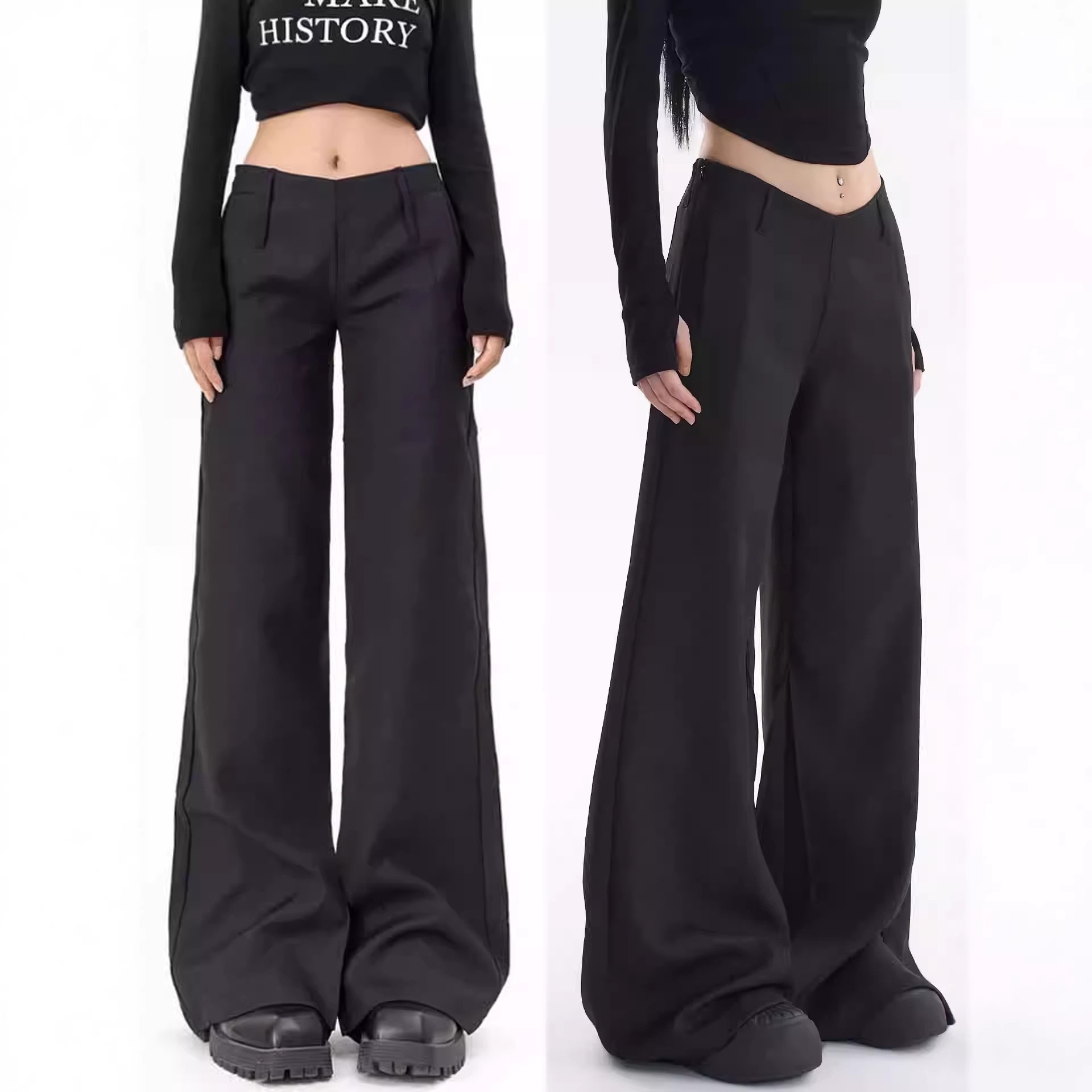Spring Women's Clothing Low Wa - Tailored Trouser Wide review and price