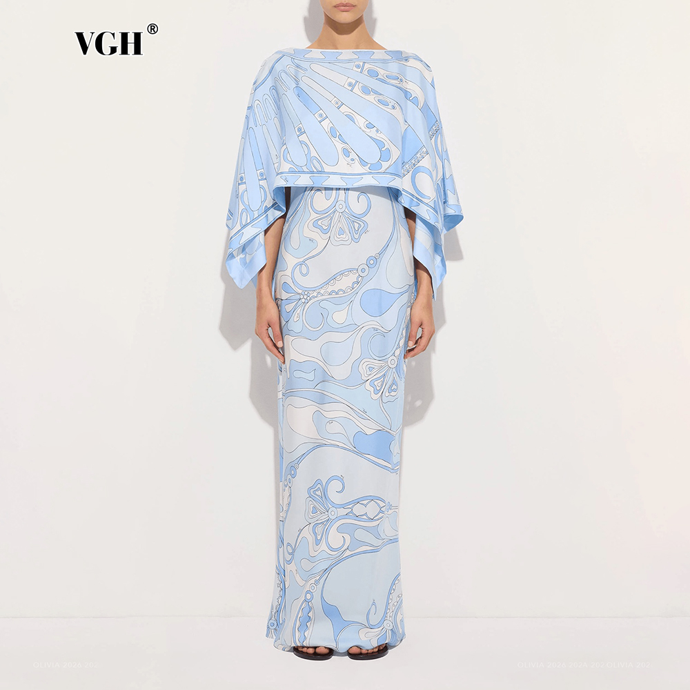VGH Light Blue Abstract Print  - Formal Attire Woman review and price