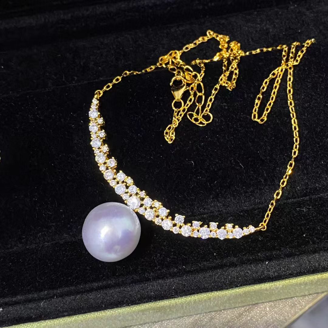 S925 Sterling Silver Necklace  - Pearl Necklace Set review and price