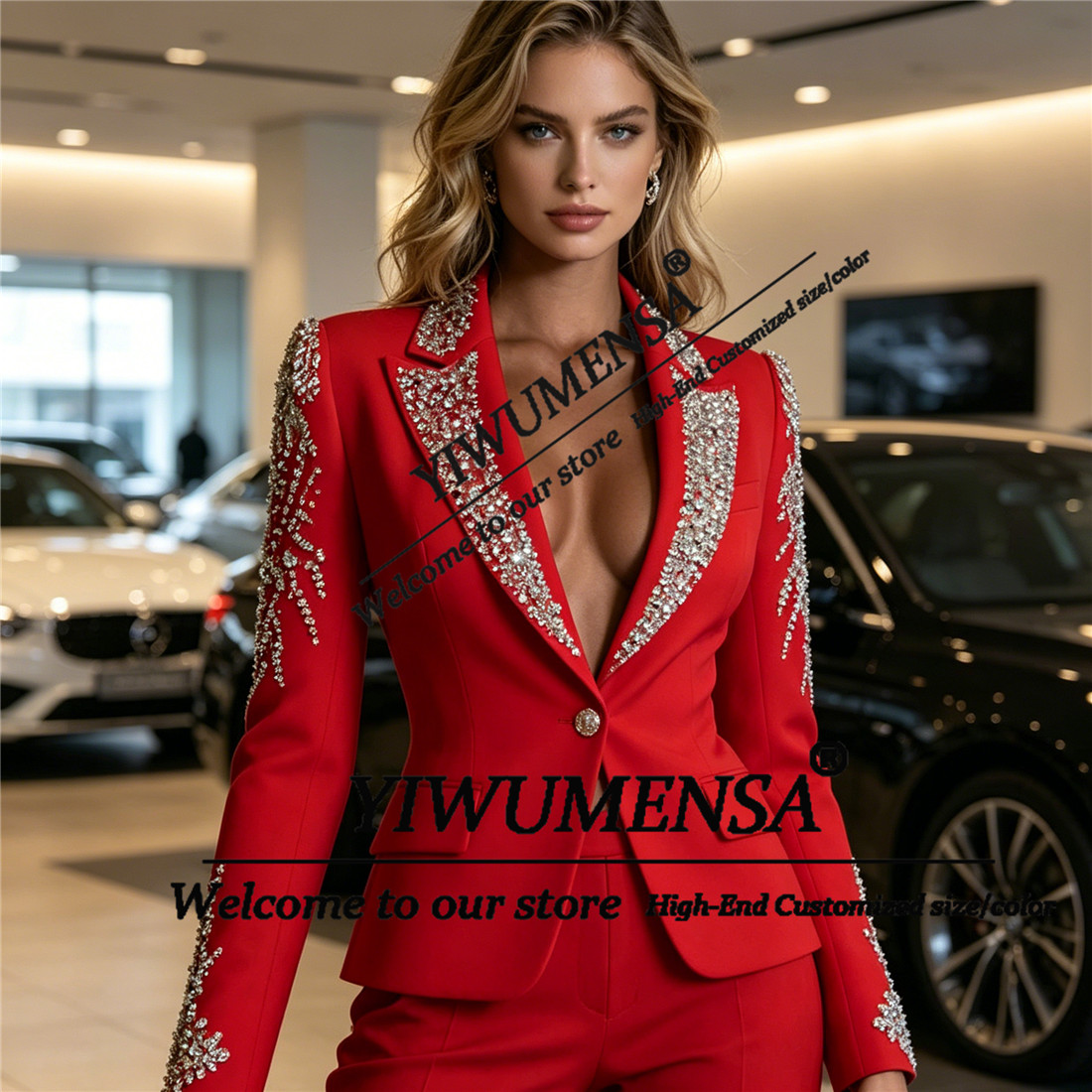 Luxury Women Suits 2 Pieces Se - Women'S Formal Wear With Pants review and price