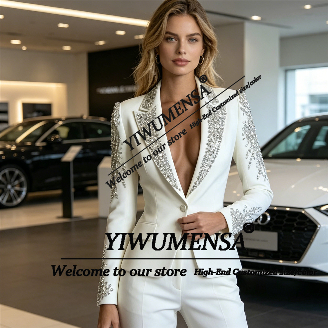 Luxury Women Suits 2 Pieces Se - Women'S Formal Wear With Pants review and price