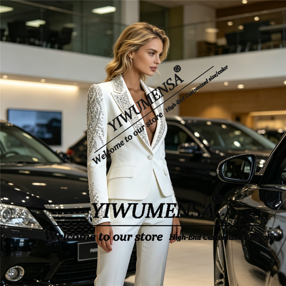 Luxury Women Suits 2 Pieces Se - Women'S Formal Wear With Pants review and price