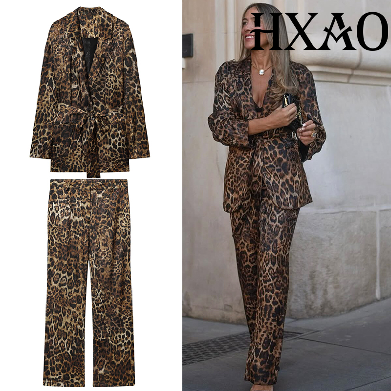 HXAO Leopard Pants Sets 2 Piec - Women'S Formal Wear With Pants review and price