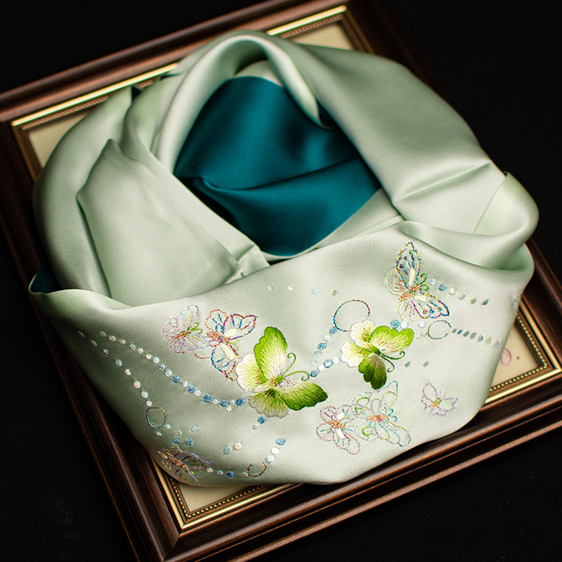 Pure Silk Suzhou Embroidery Sc - Scarf Silk Neck review and price