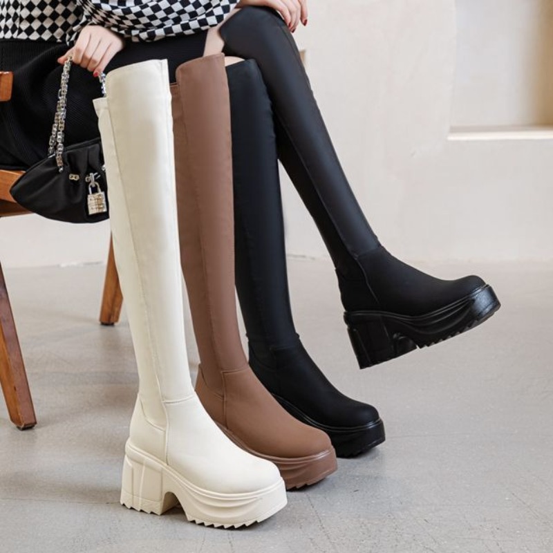 Womens Knee High Thick Sole Wi - Formal Wear Women Us review and price