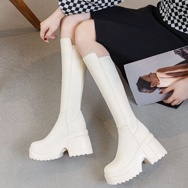 Womens Knee High Thick Sole Wi - Formal Wear Women Us review and price