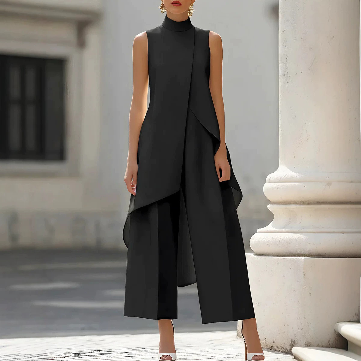 Women Stand Neck Sleeveless La - Women'S Formal Wear With Pants review and price