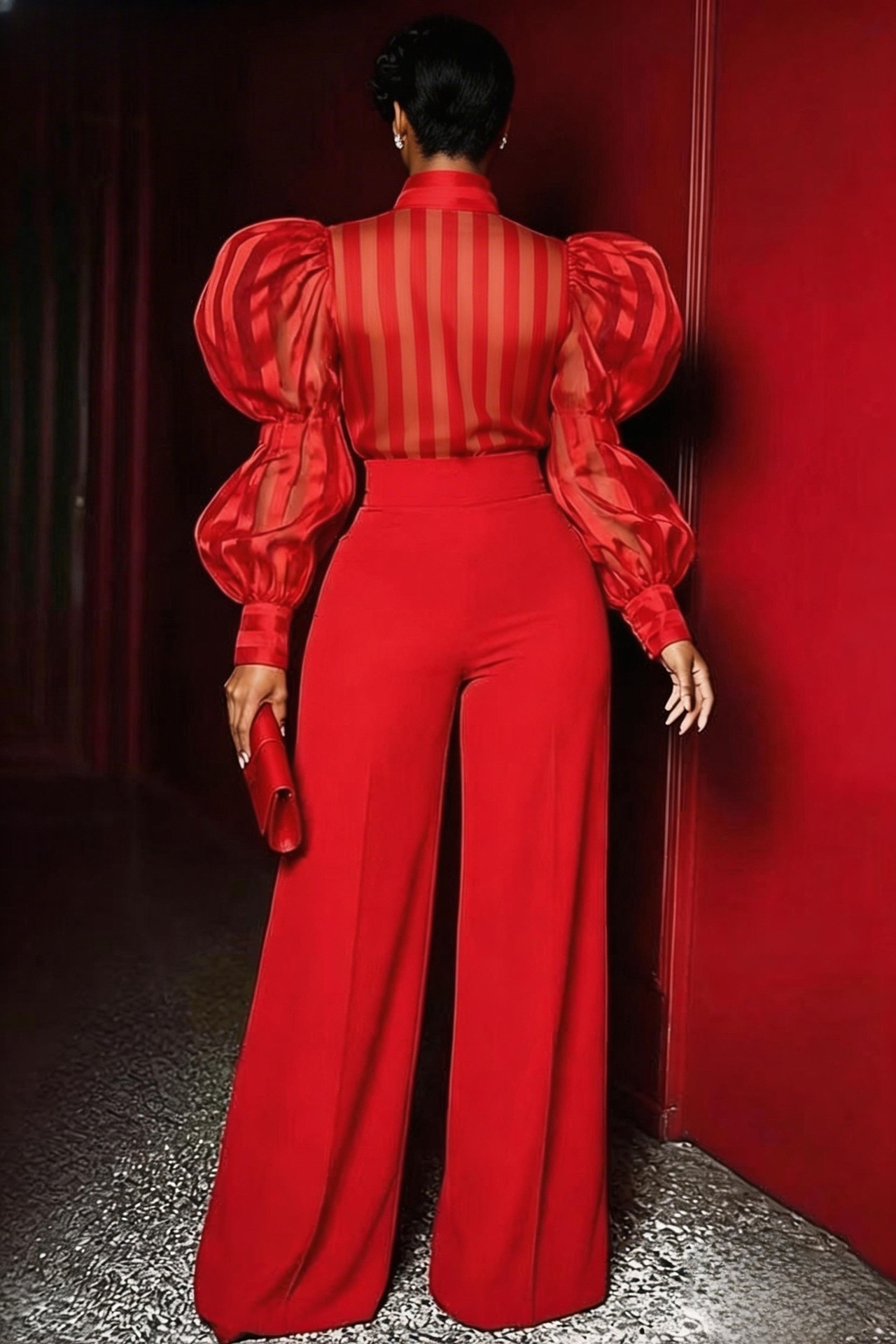 Plus Size Front Seam Wide Leg  - Women'S Formal Wear With Pants review and price