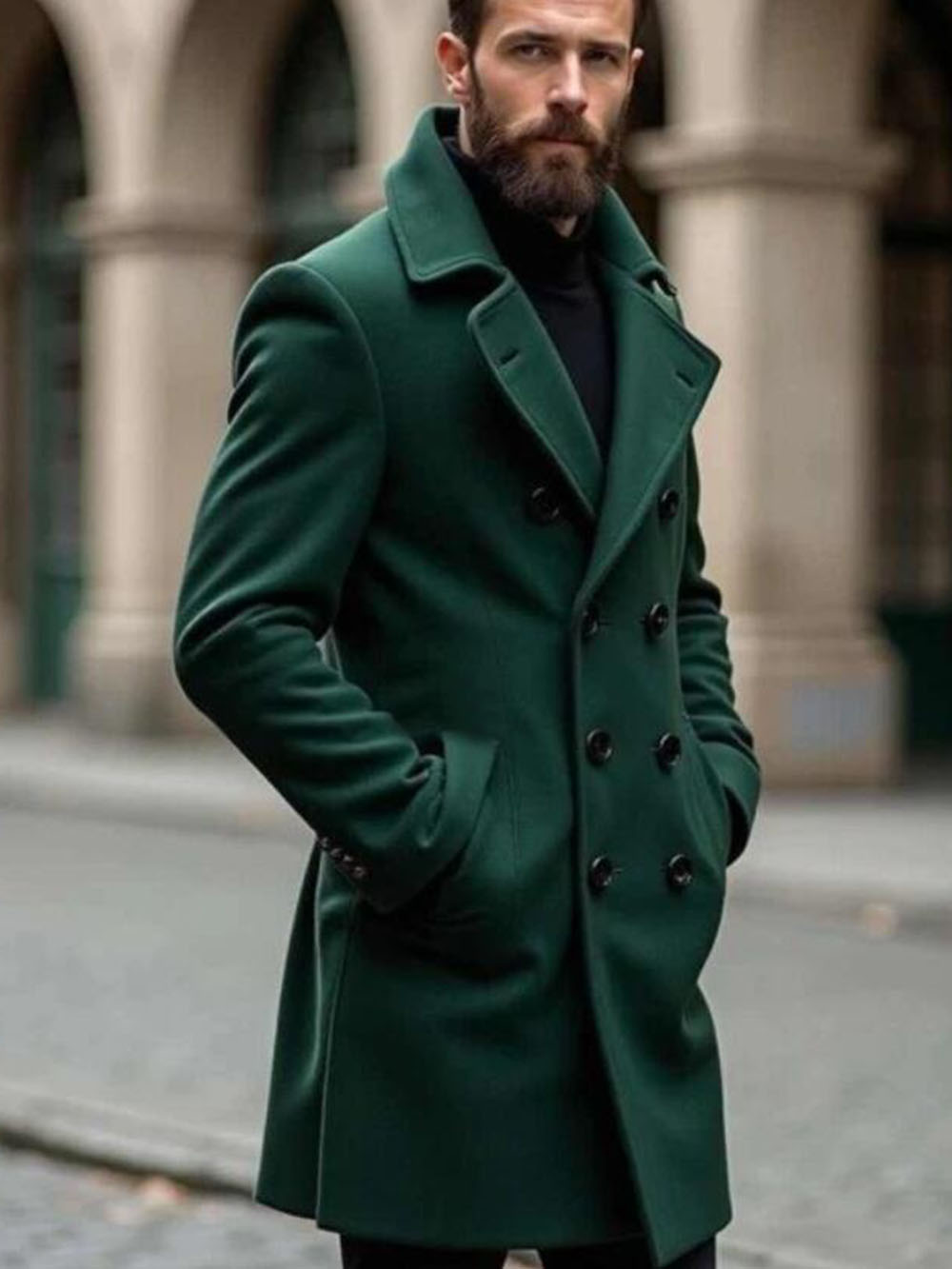 Classic Tweed Woolen Blend Tre - Trench Coat Formal review and price