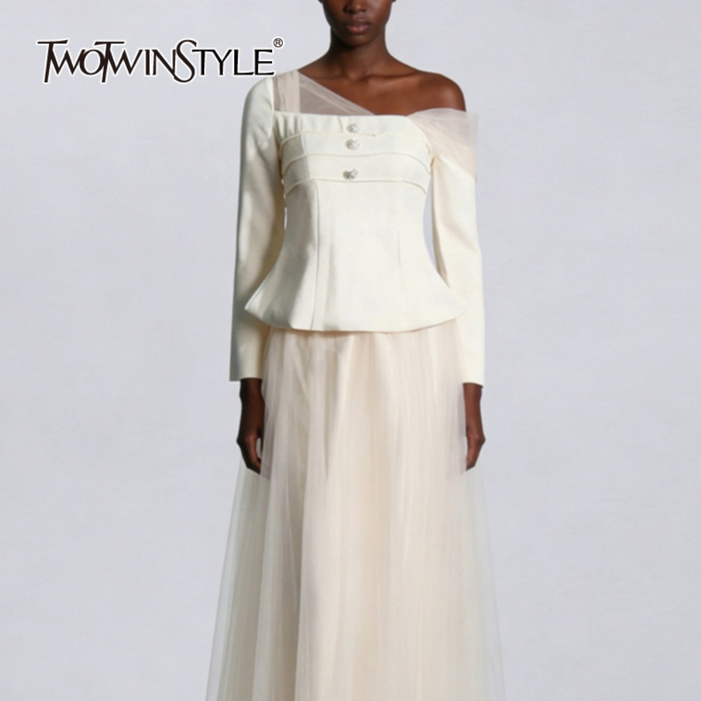 TWOTWINSTYLE Solid Two Piece S - Pencil Skirt Midi review and price