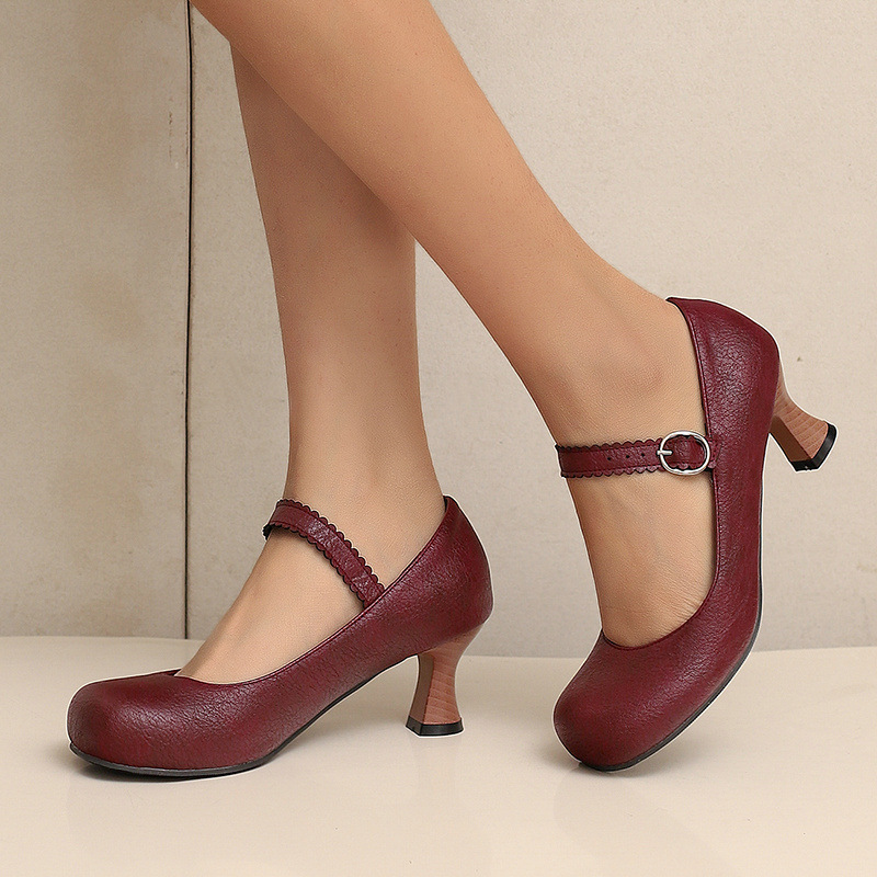 Women Retro Mary Jane Pumps Ro - Formal Women Daily Wear Shoes review and price
