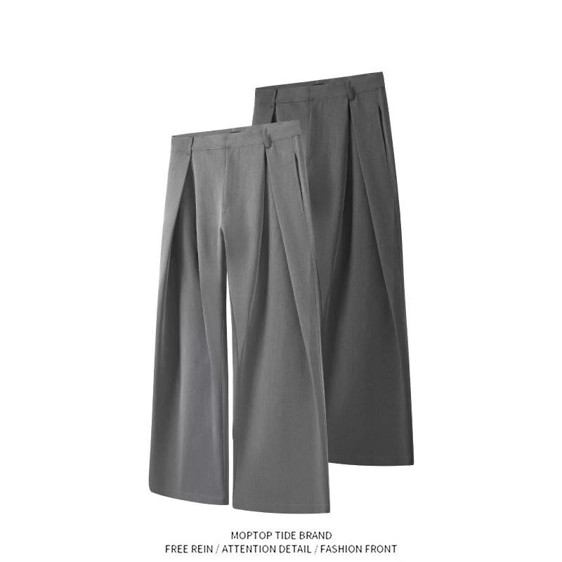 Retro Wide Leg Suit Pants Trou - Tailored Trouser Wide review and price
