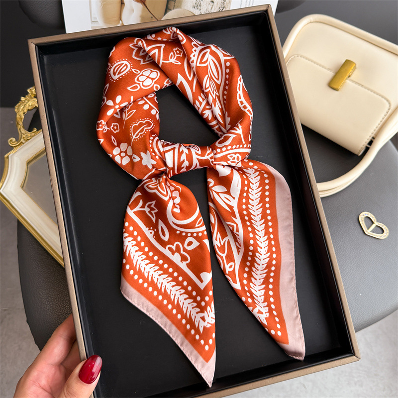 1Pc cashew print fashion silk  - Scarf Silk Neck review and price