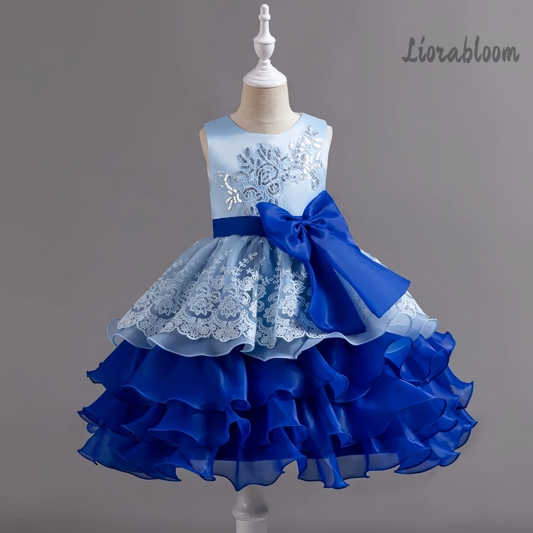 Girls' Dress With Large Bow Sl - Formal Wear Women Us review and price