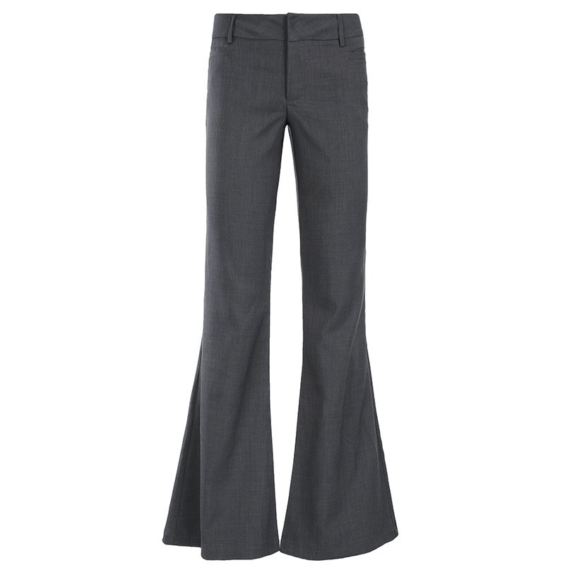 Grey Full Length Pants Micro F - Tailored Trouser Wide review and price