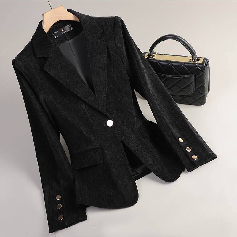 Yellow Gold Velvet Blazer Wome - Women'S Formal Wear Jackets review and price