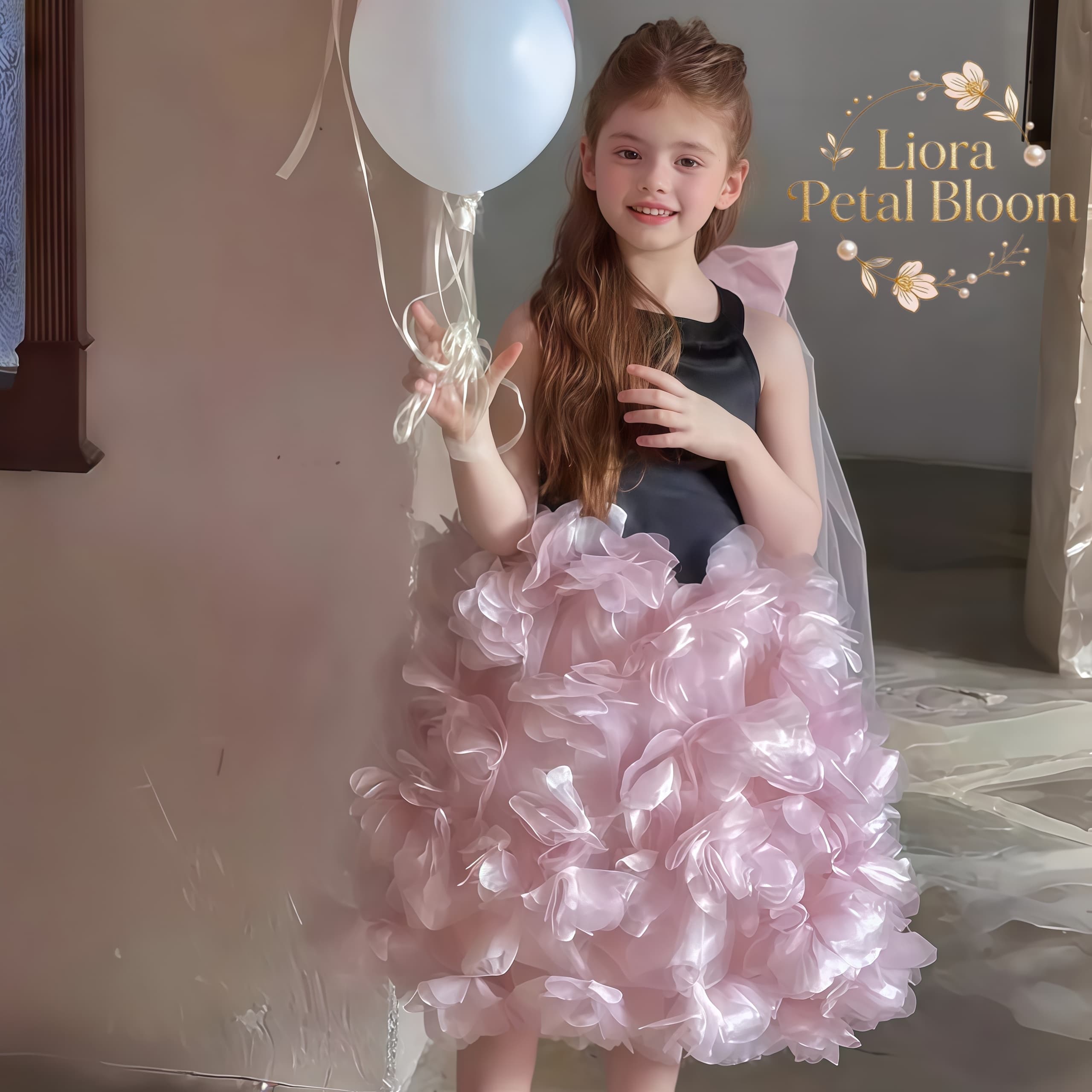 Girls' Black Floral Tulle Dres - Women Formal Wear H&M review and price