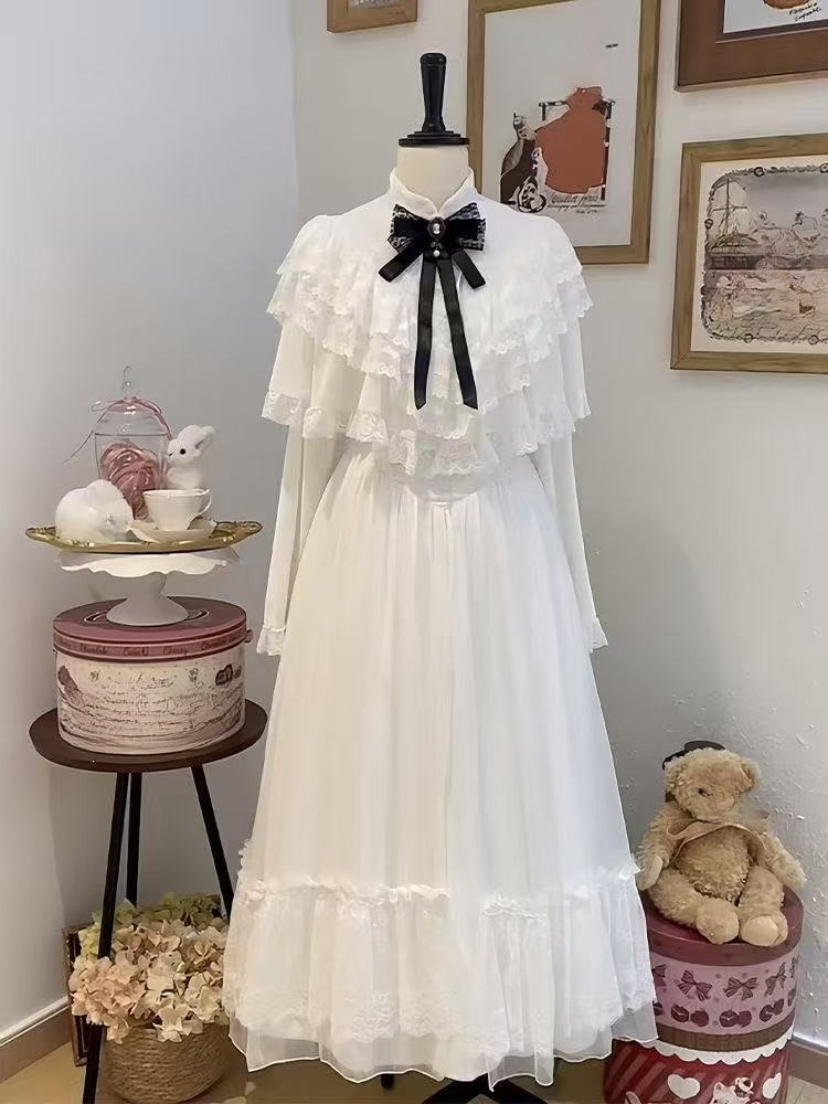 Japanese Short Sleeve Bow Lace - Formal Wear Women Us review and price