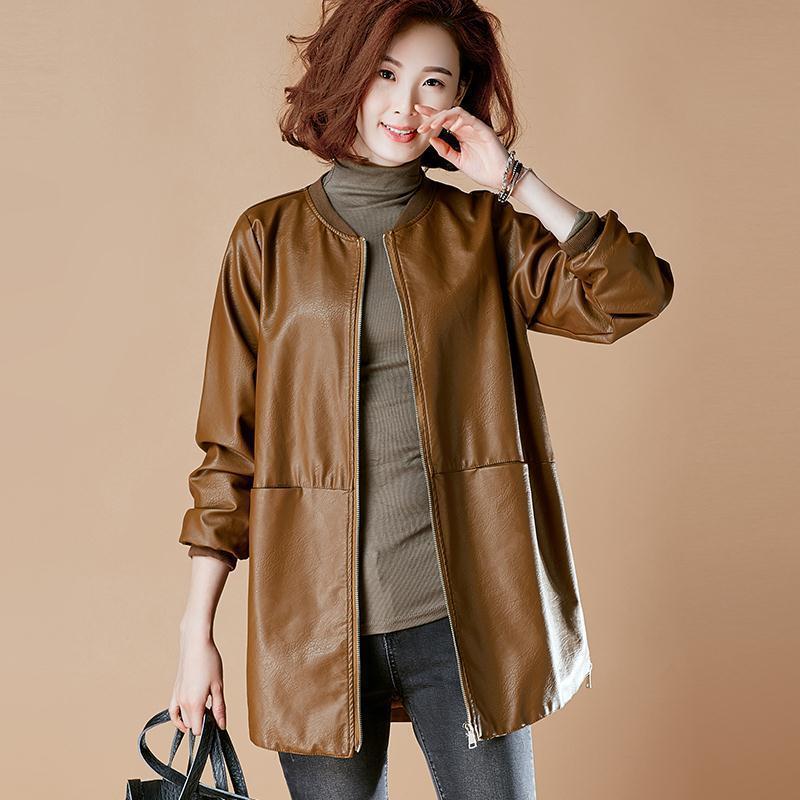 Fashion Plus Size Leather Jack - Trench Coat Formal review and price