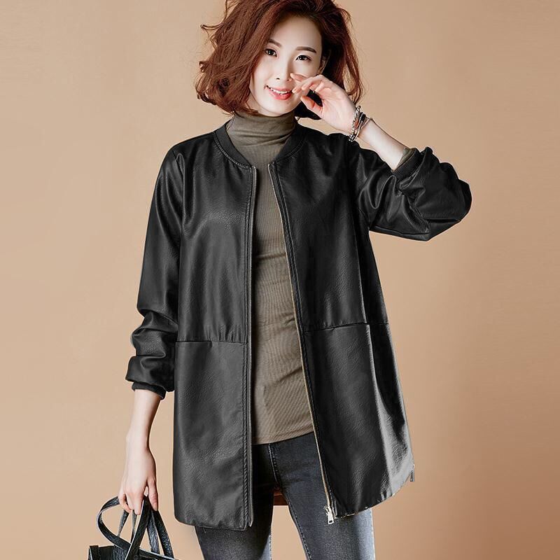 Fashion Plus Size Leather Jack - Trench Coat Formal review and price