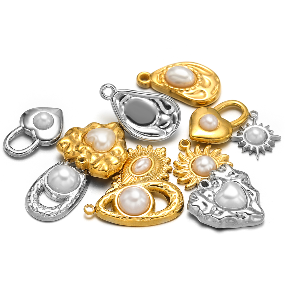 5pcs Stainless Steel Imitation - Pearl Necklace Set review and price