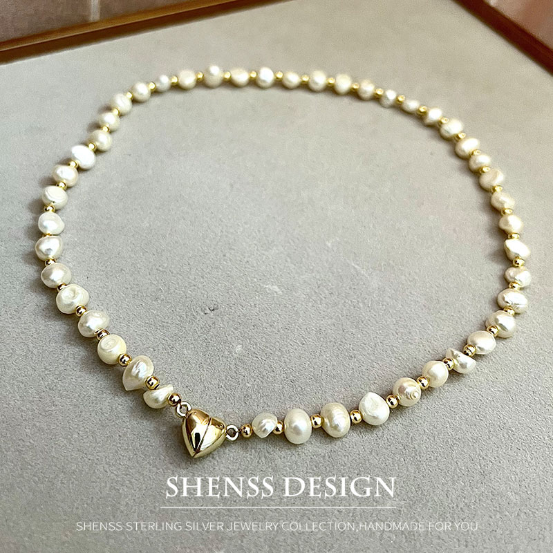 Natural Baroque 5-6mm Freshwat - Pearl Necklace Set review and price