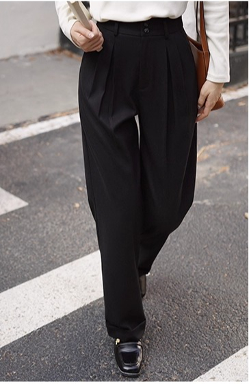 High Waist Wool-Like Trousers  - Tailored Trouser Wide review and price