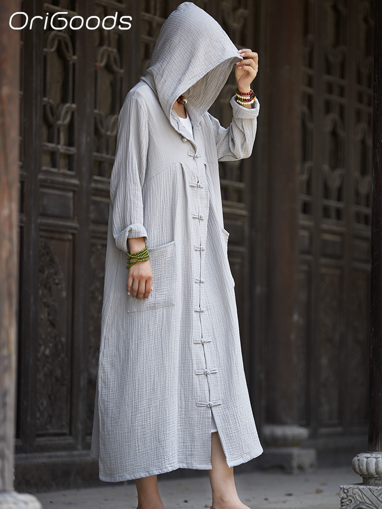 OriGoods Woman Hooded Long Coa - Trench Coat Formal review and price