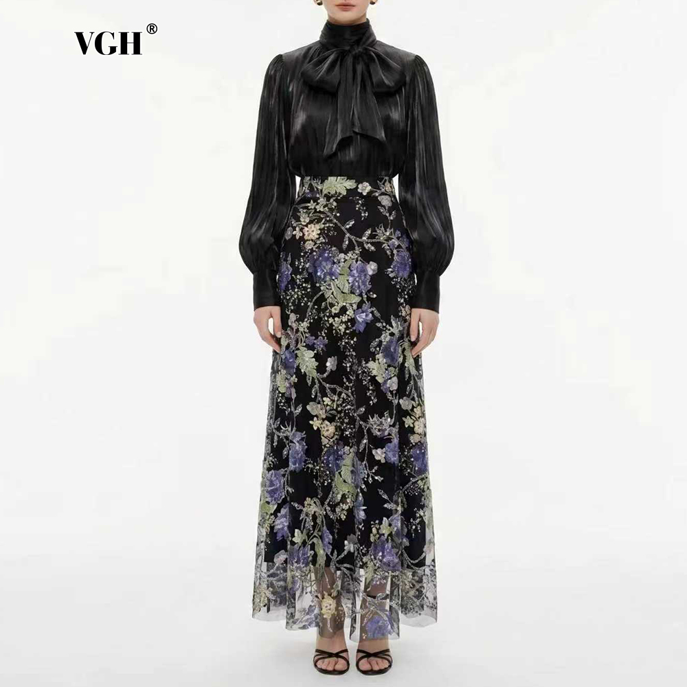 VGH Elegant Chic Black Floral  - Formal Wear Women Us review and price