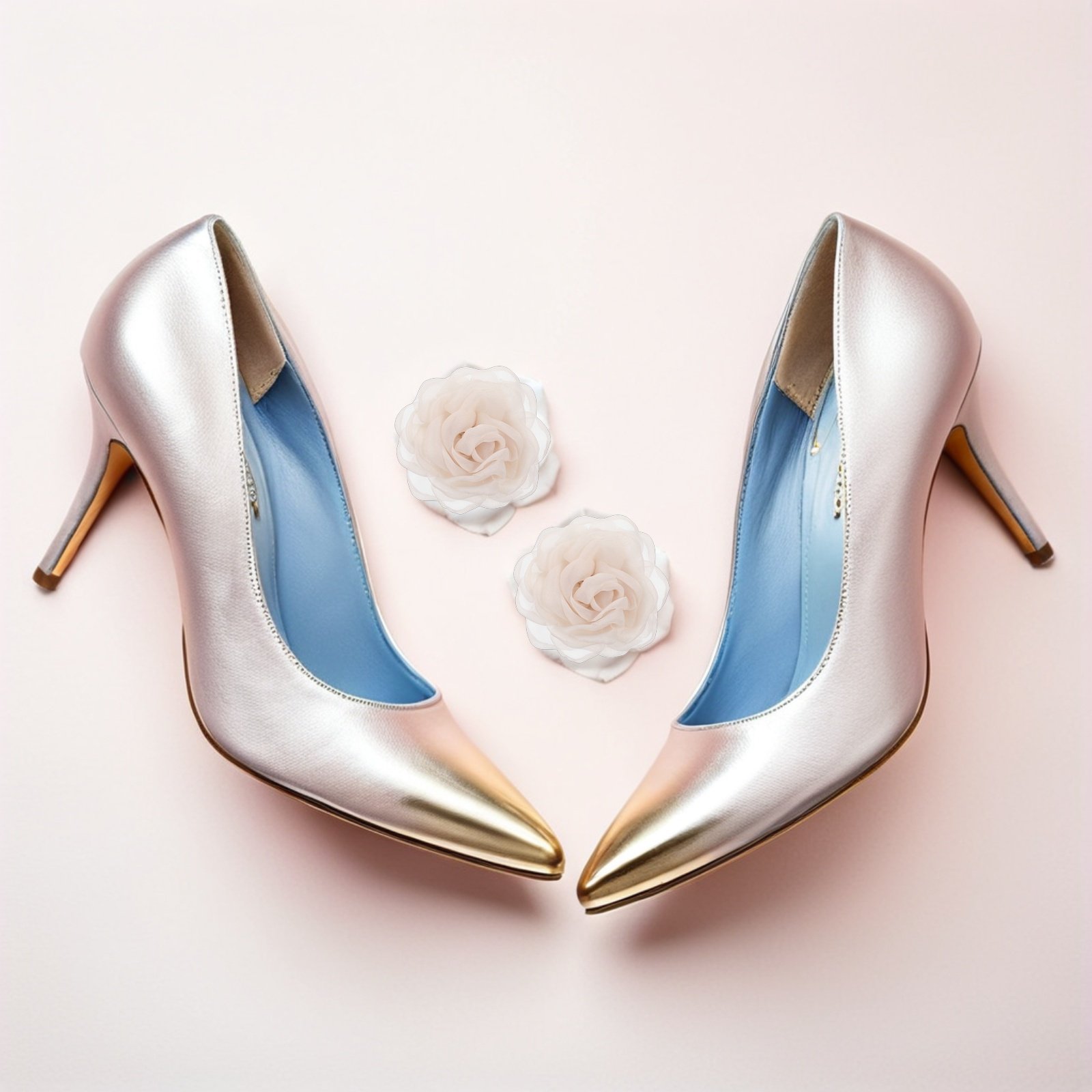 1Pair Removable Lace Rose Shoe - Formal Women Daily Wear Shoes review and price