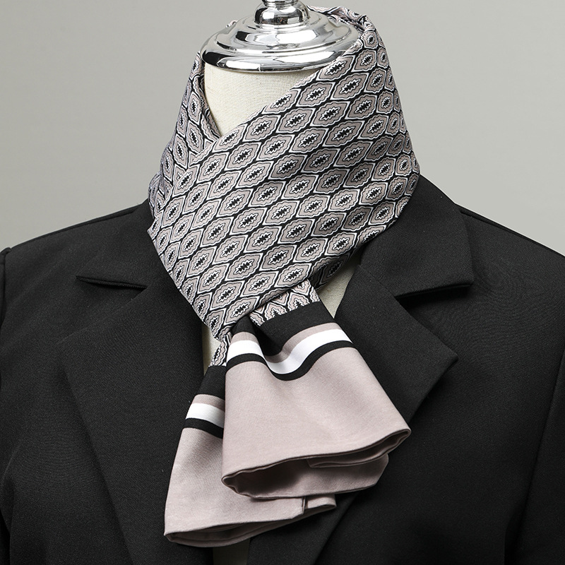 Men's Scarf Imitation Silk Nec - Scarf Silk Neck review and price