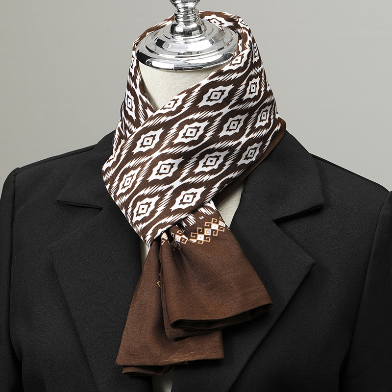 Men's Scarf Imitation Silk Nec - Scarf Silk Neck review and price