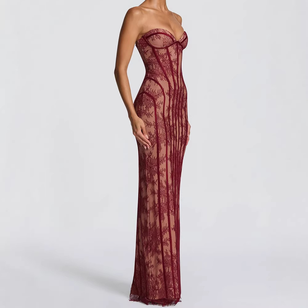Strapless Bodycon Maxi Dress f - Formal Wear Women Us review and price