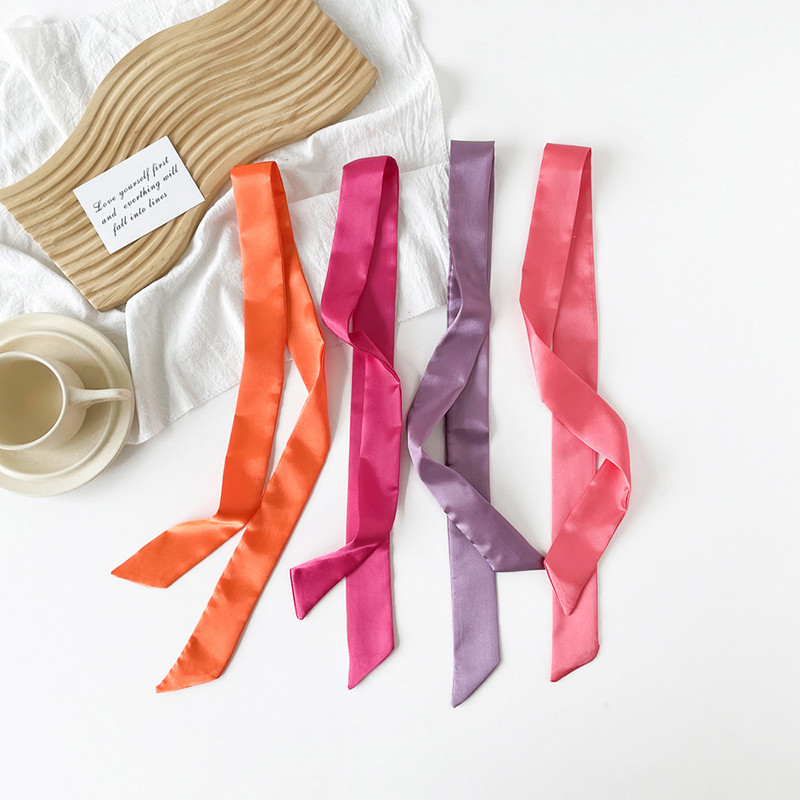 4x100cm Satin Silk Narrow Scar - Scarf Silk Neck review and price