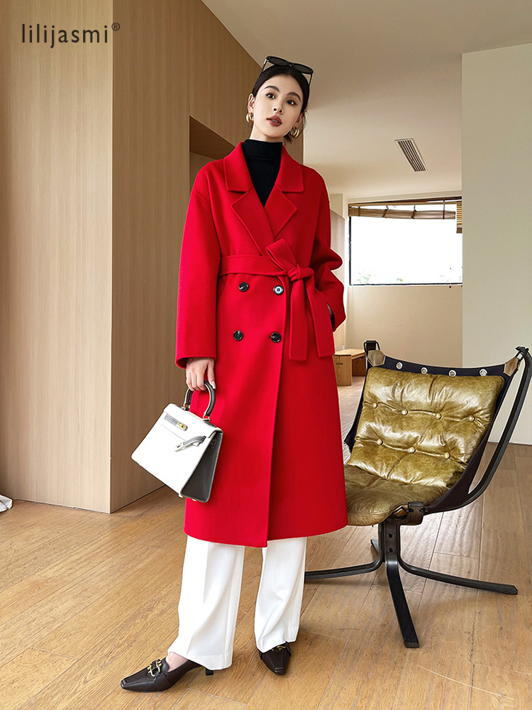 Notch Lapel Wool Coat Drop-Sho - Trench Coat Formal review and price