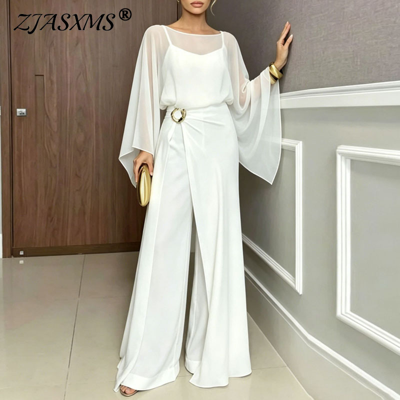 Women Formal Jumpsuit 2Pcs Set - Formal Attire Woman review and price