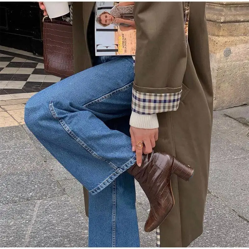 Fashionable Long Button Up Tre - Trench Coat Formal review and price